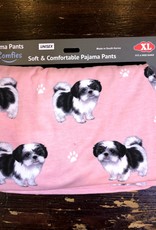 Apparel E & S Pets - Shih Tzu Pajama Pants - XL