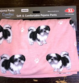 Apparel E & S Pets: Shih Tzu Pajama Pants - XL