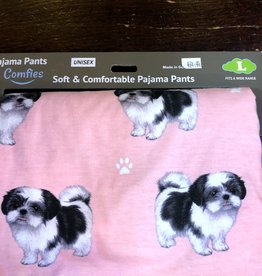 Apparel E & S Pets: Shih Tzu Pajama Pants - Large