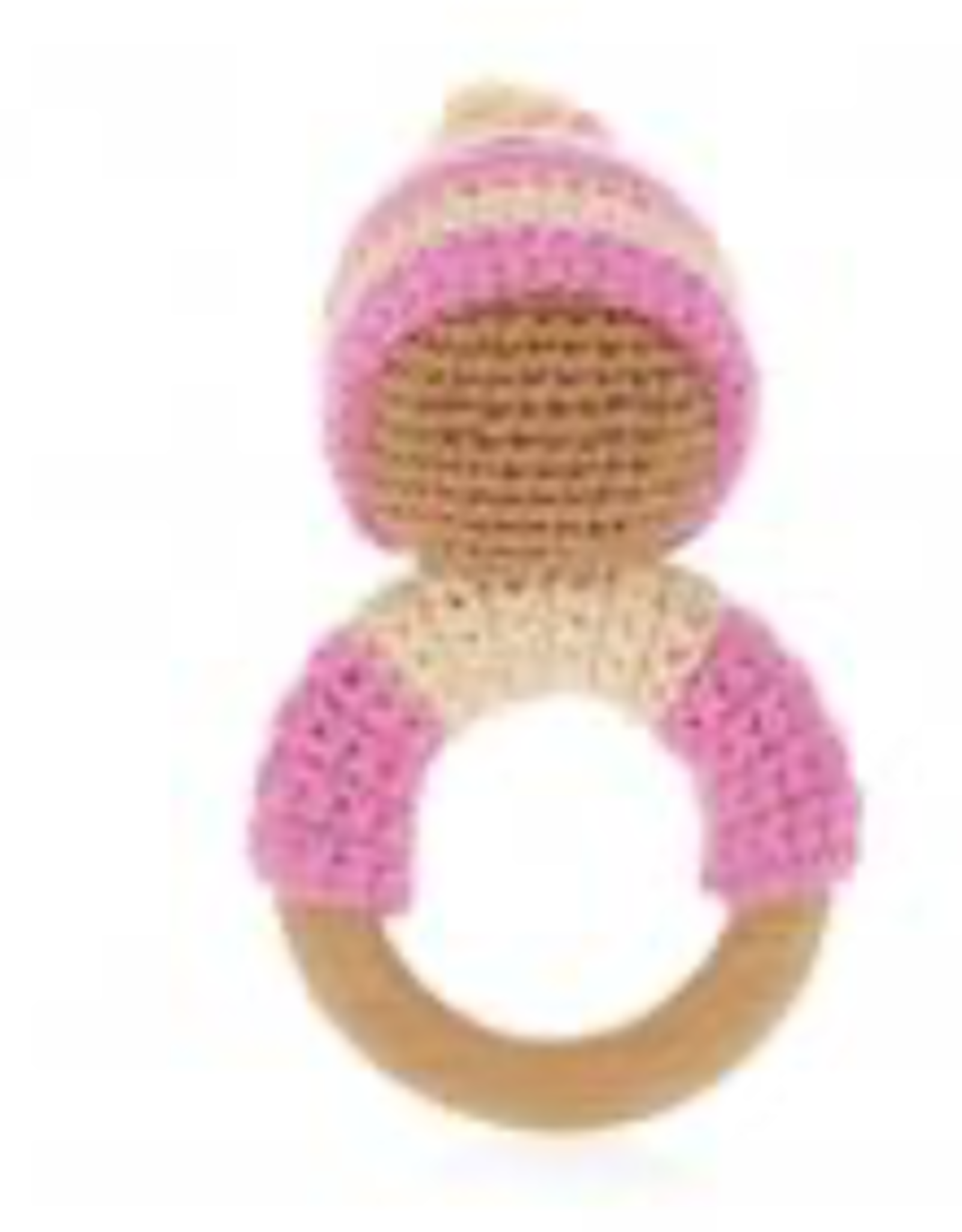 Kids Pebble/Kahiniwalla Rattle - Pixie Ring Pink