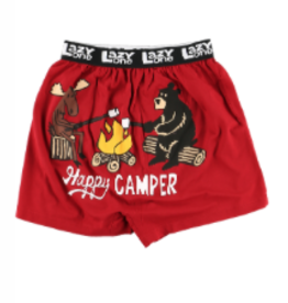 Mens Lazy One - Happy Camper Boxer Briefs    (L)