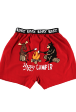 Mens Lazy One - Happy Camper Boxer Briefs   (M)
