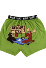 Mens Lazy One - Beware of Natural Gas Boxer Brief  (XL)
