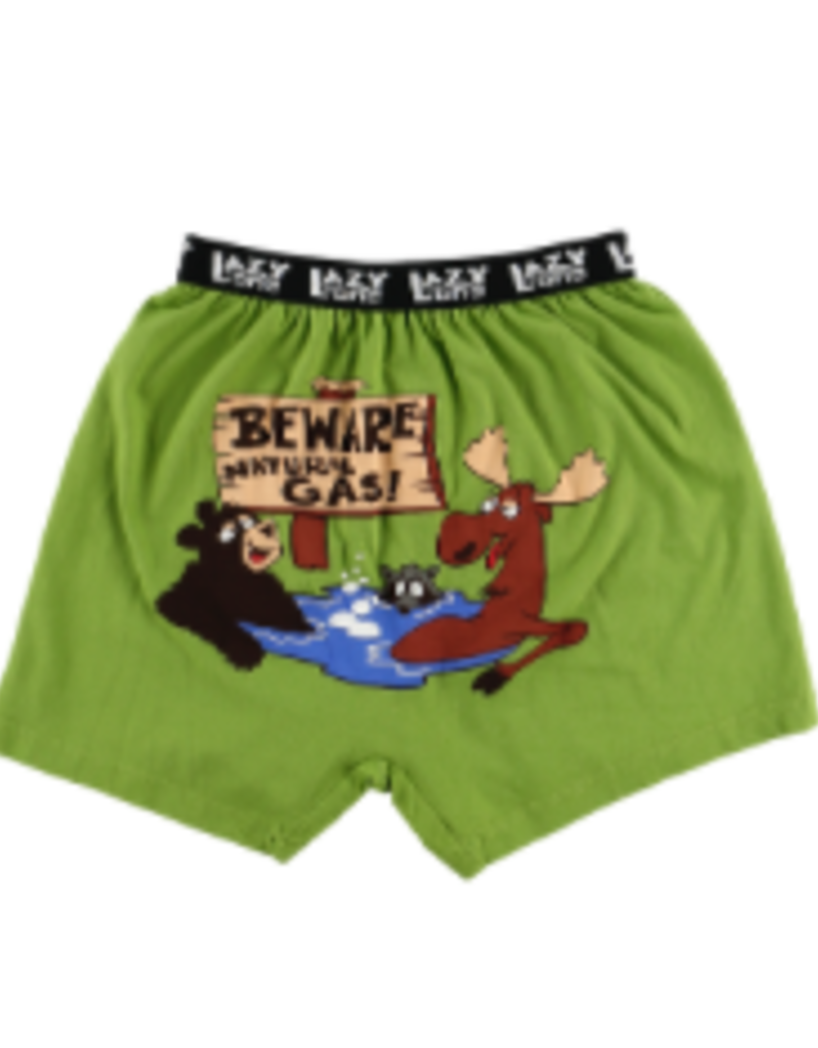 Mens Lazy One - Beware of Natural Gas Boxer Brief  (XL)