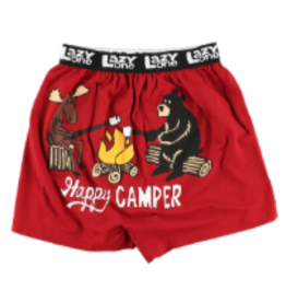 Mens Lazy One - Happy Camper Boxer Briefs    (XL)