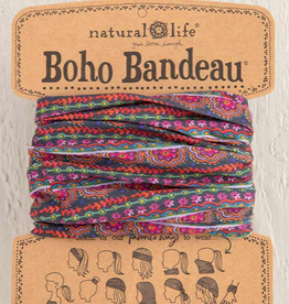 Bargain Barn- Natural Life Boho Bandeau - Multi Scalloped Rows Print BBW 245