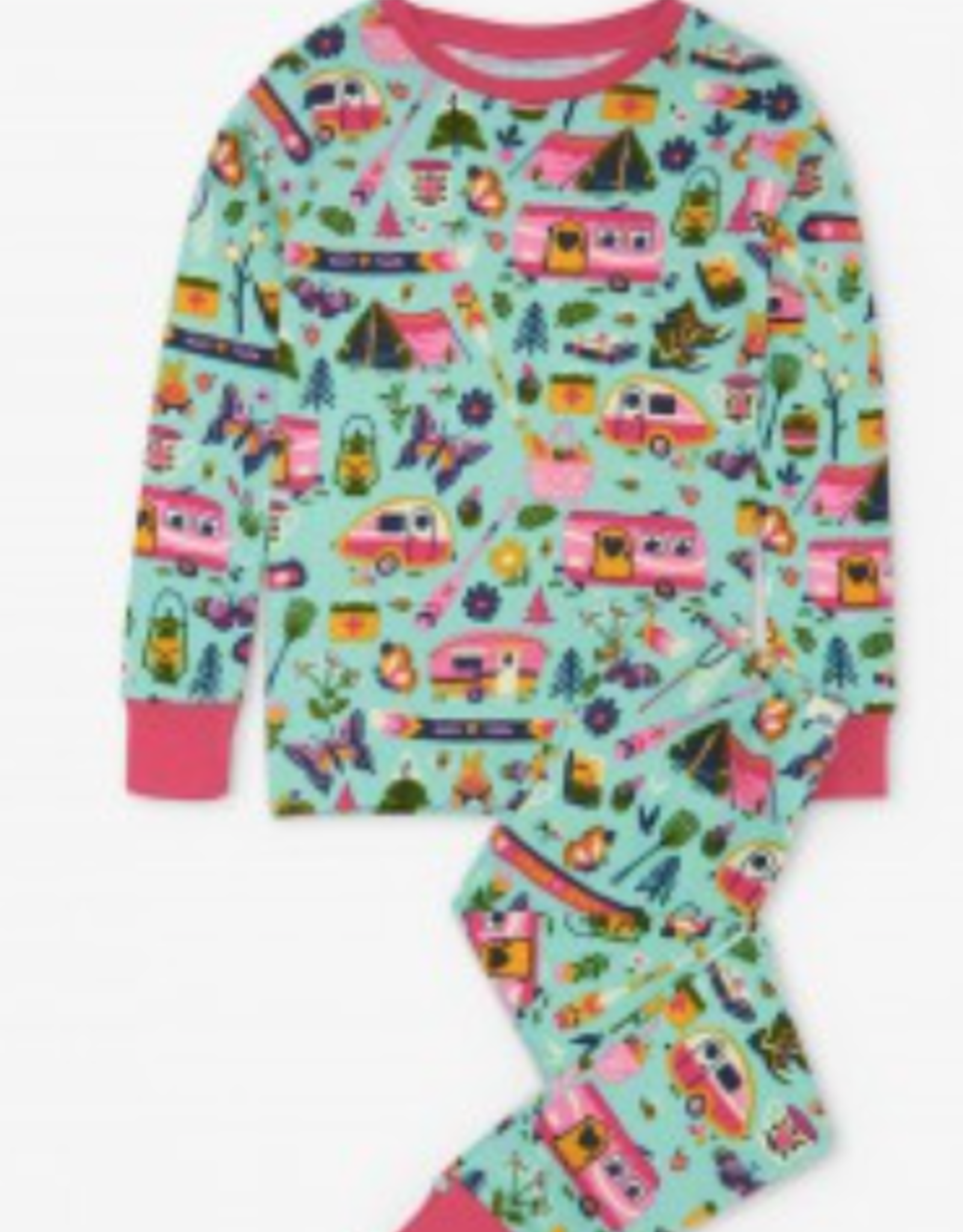 Apparel Little Blue House Kids Pajama Set - Glamping Size 4
