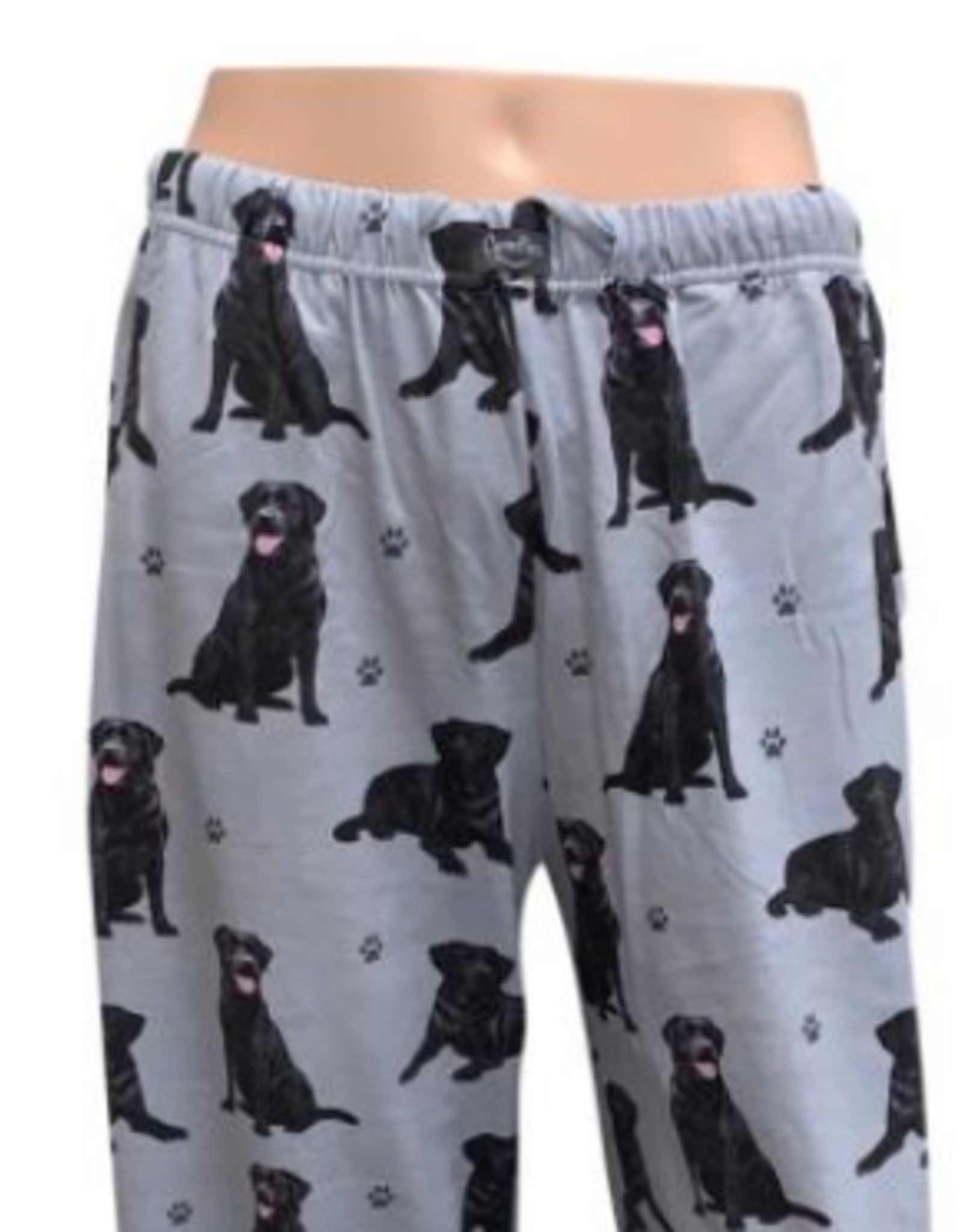 E & S Pets: Black Labrador Pajama Pants - Medium