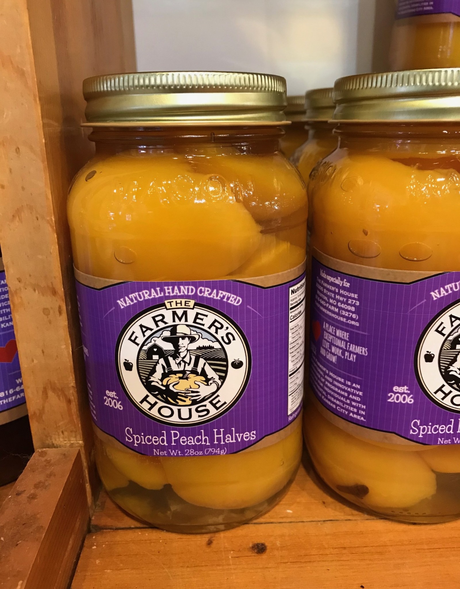 Staple Jars TFH - Spiced Peach Halves 28 oz