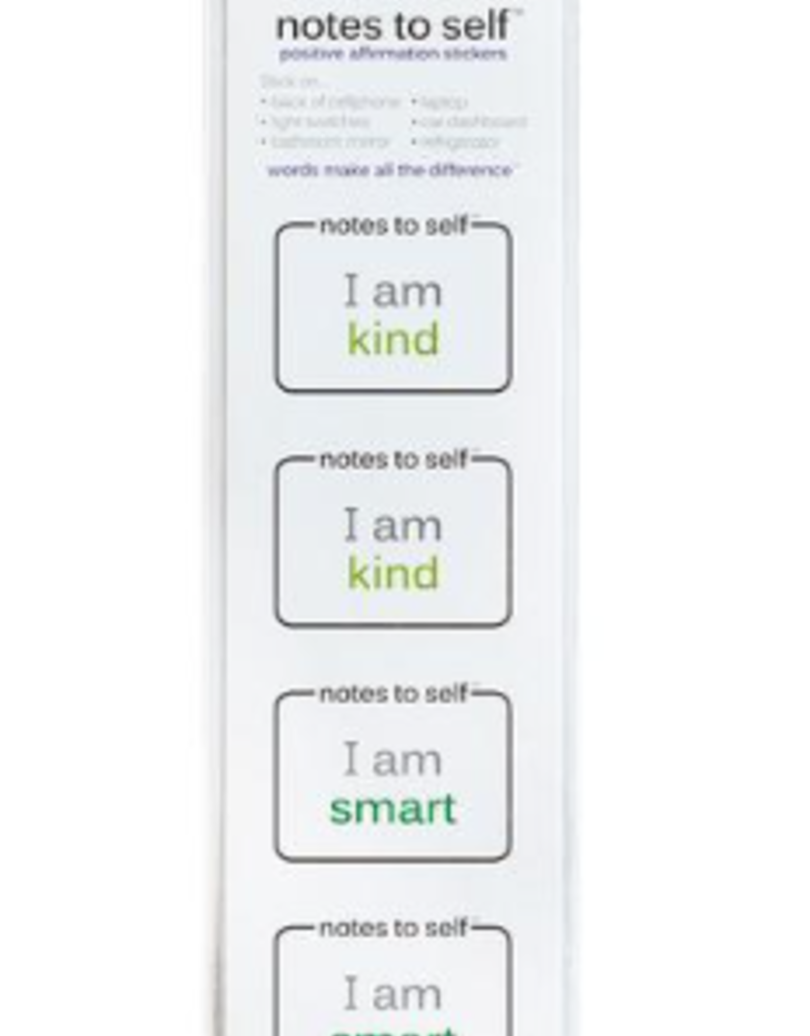 Notes to Self: I am Kind/Smart Stickers