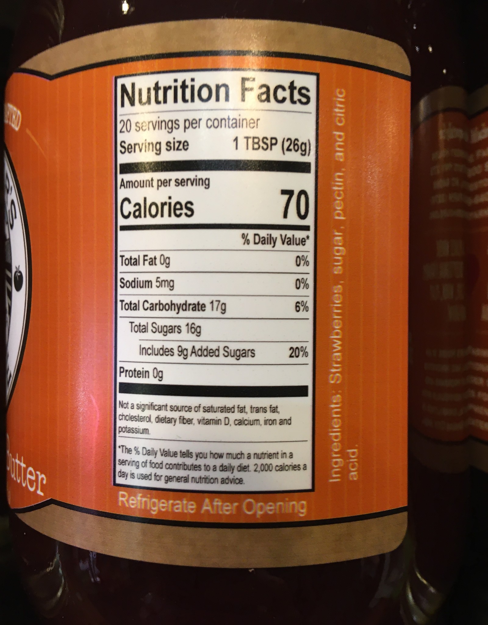 Staple Jars TFH - Strawberry Butter 19oz
