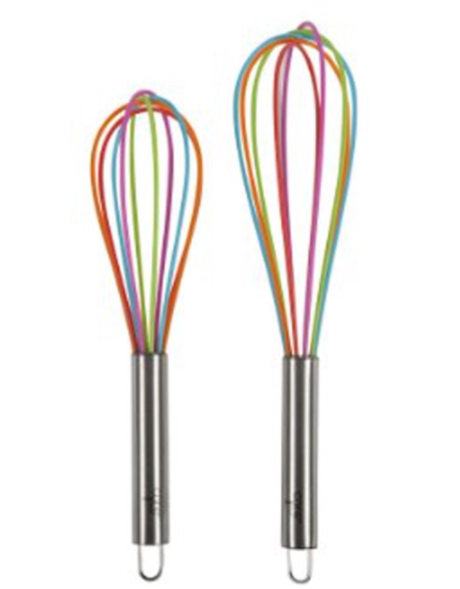 Kitchen Core Home - Silicone Whisk Set of 2   Rainbow