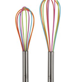 Kitchen Core Home - Silicone Whisk Set of 2   Rainbow