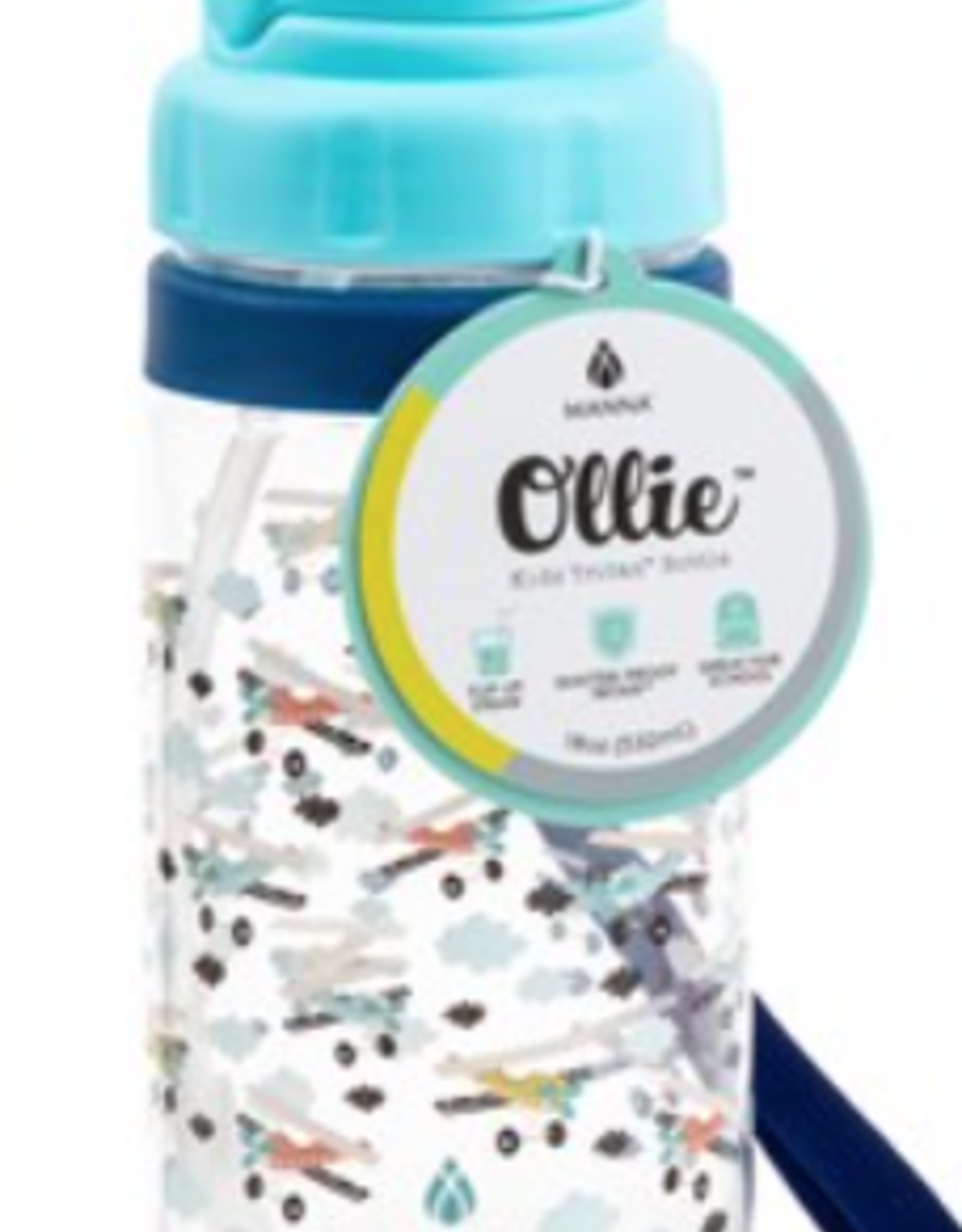 Kitchen Core Home - Ollie Plastic Bottle with Straw  Planes
