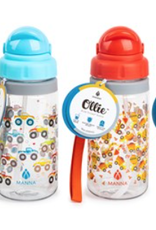 Kitchen Core Home - Ollie Plastic Bottle with Straw  Trucks Assorted