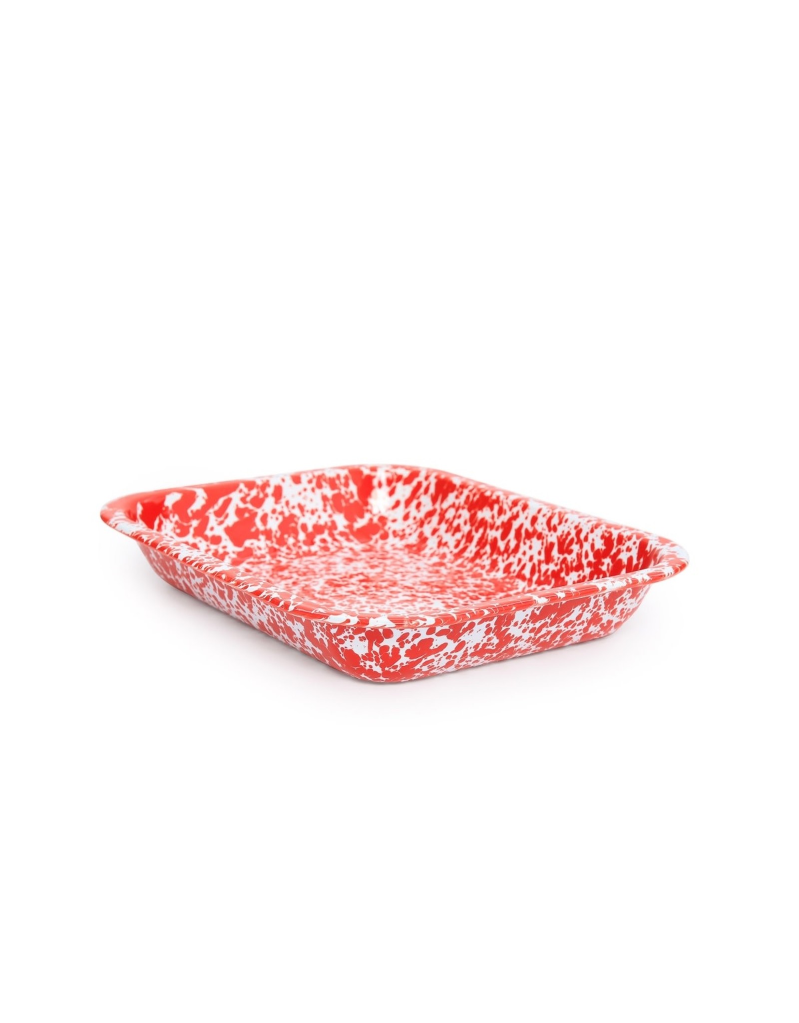 Kitchen Crow Canyon - Small Open Roasting Pan Red Marble