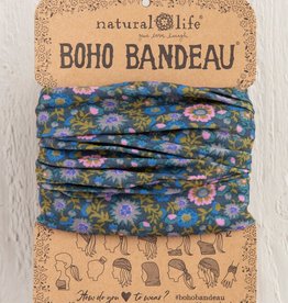 Natural Life Boho Bandeau - Indigo Floral Vines BBW 294