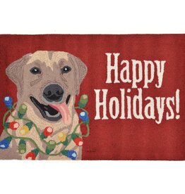 Christmas Trans Ocean - Rug - Happy Holidays (Red)