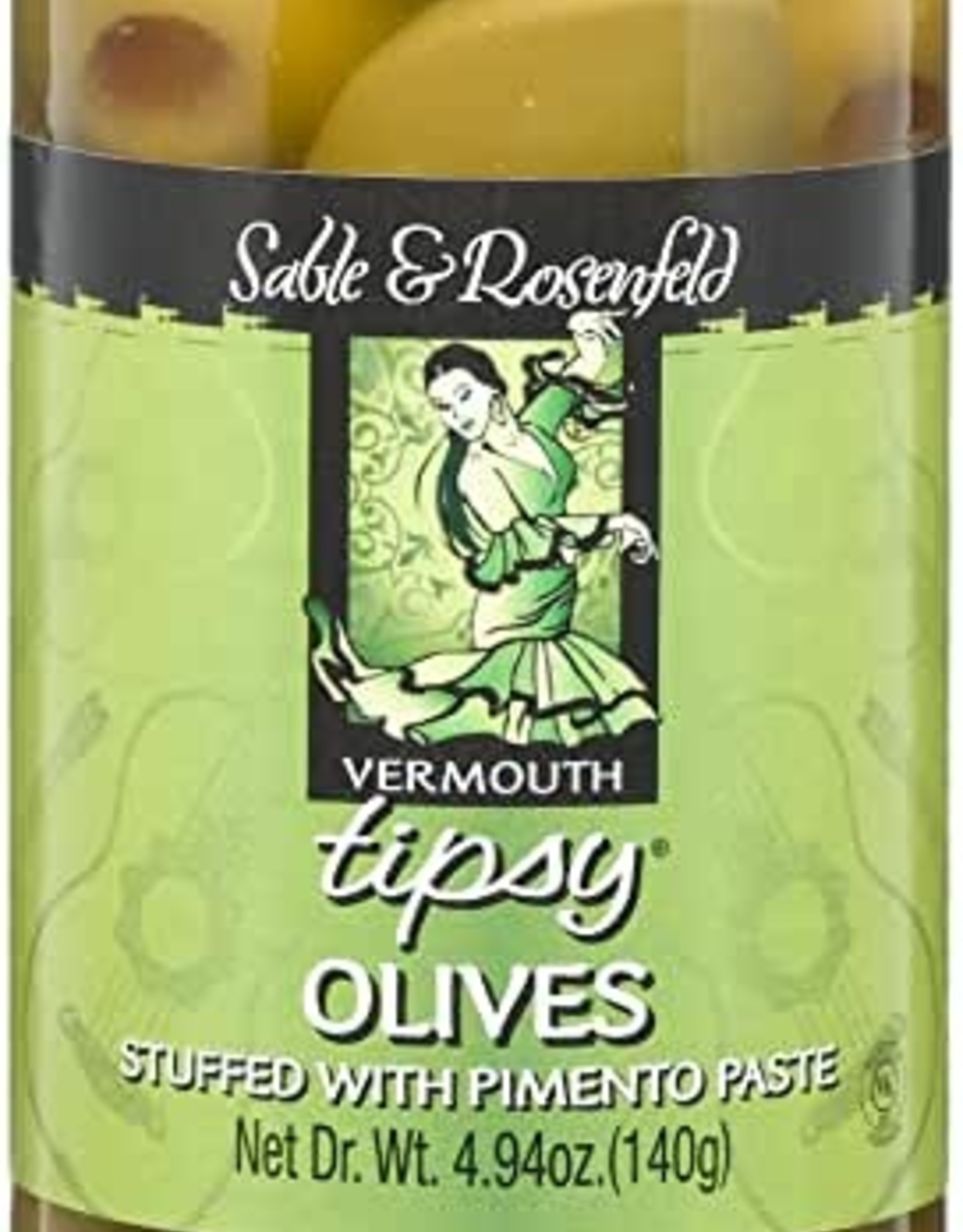 Sable & Rosenfeld Vermouth Tipsy Pimento Olives 5 oz