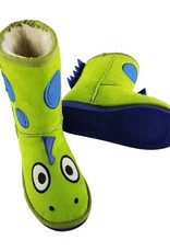 Lazy One Kids Dinosaur Slipper Boots (L)