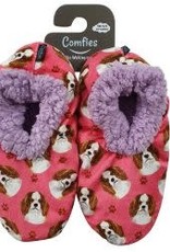 Apparel E & S Pets: King Charles Cavalier Comfies Slippers