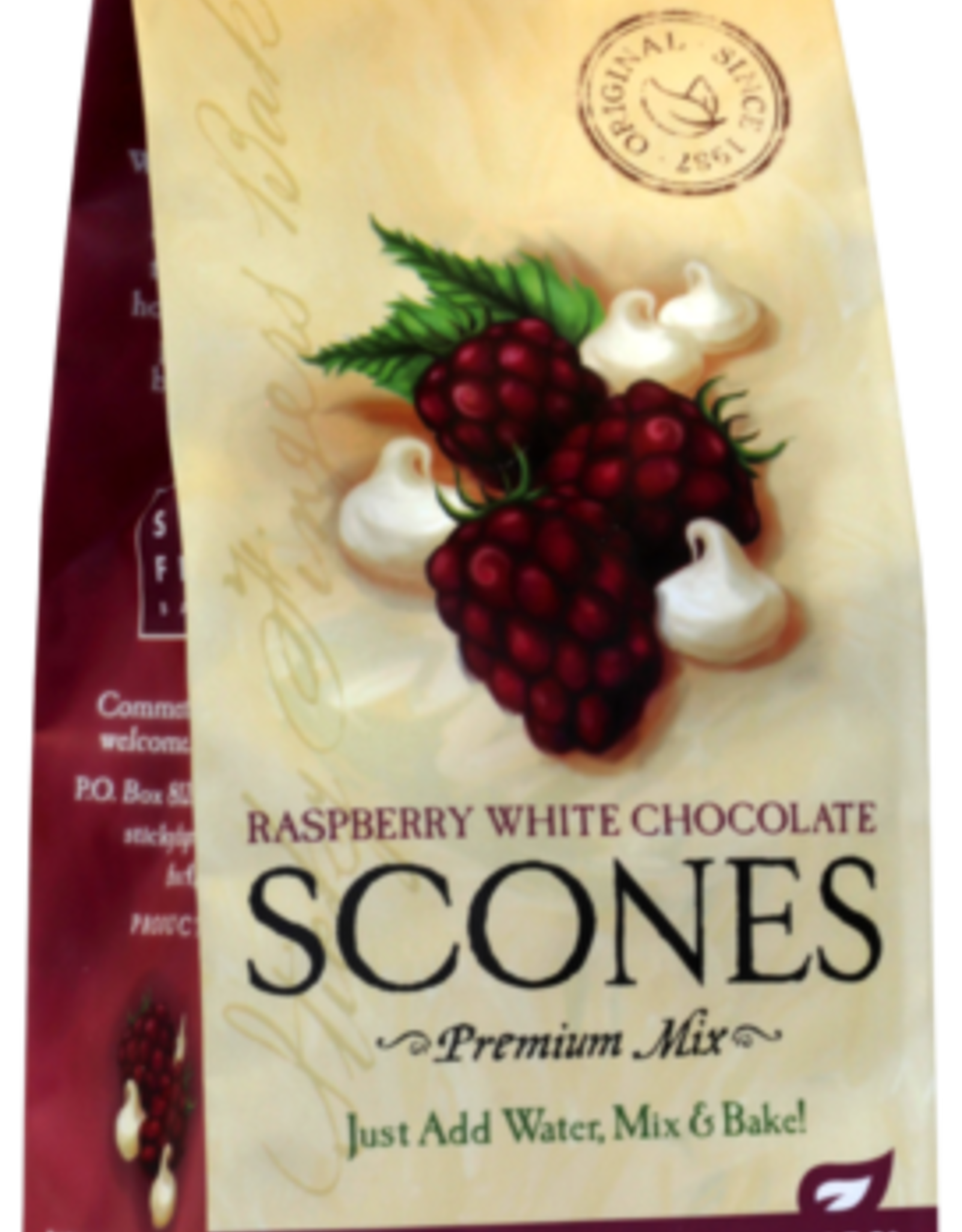 Food & Beverage Sticky Fingers  - White Chocolate Raspberry Scones Mix