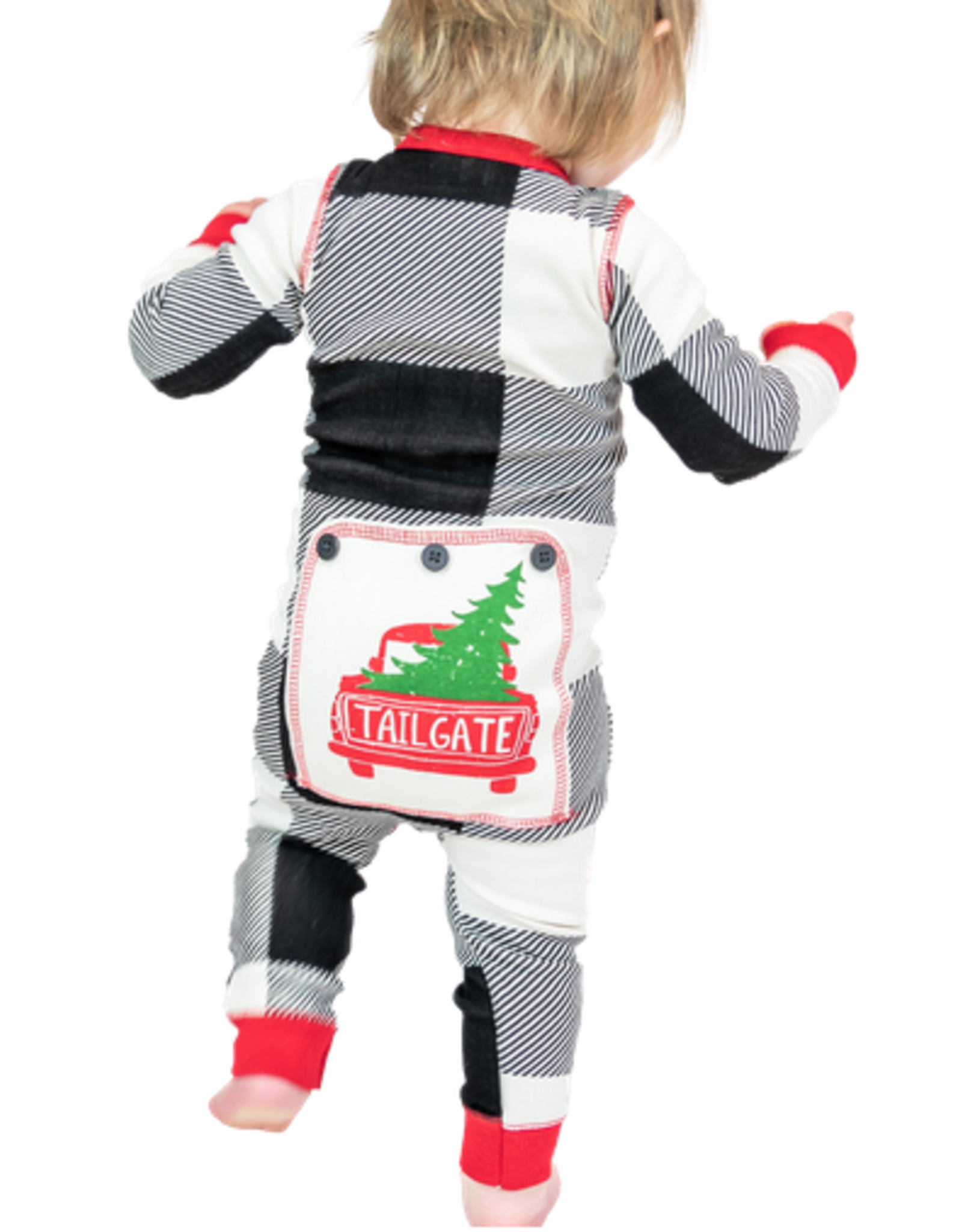 Apparel Lazy One Infant Flapjack Onesie: Tailgate Plaid (18 mth)