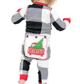 Apparel Lazy One Infant Flapjack Onesie: Tailgate Plaid (18 mth)