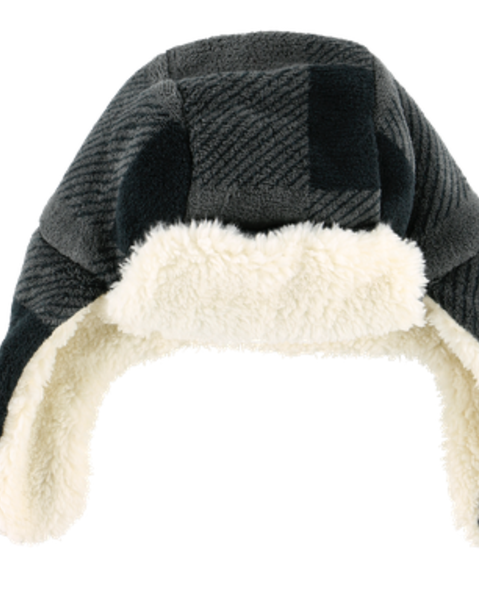 Kids Lazy One - Kids Grey Plaid Bomber Cap (L)