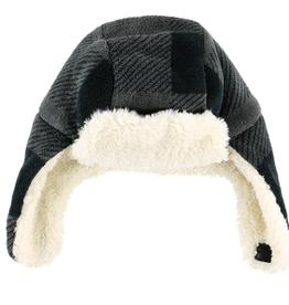 Kids Lazy One - Infant Bomber Cap Grey Plaid (S)