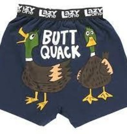 Mens Lazy One - Butt Quack Blue Boxer Briefs  (XXL)