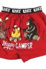 Mens Lazy One - Happy Camper Boxer Breifs    (XXL)