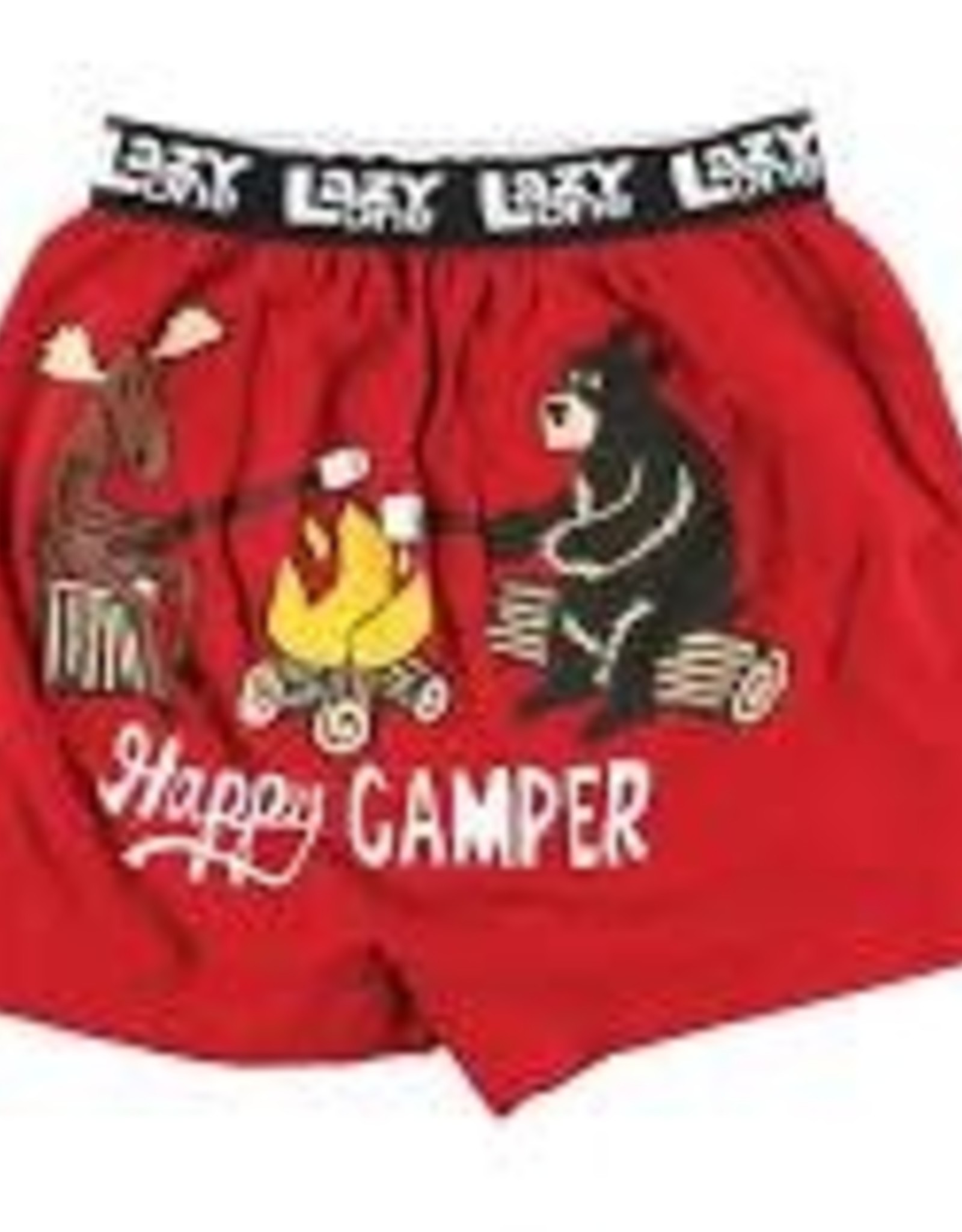Mens Lazy One - Happy Camper Boxer Breifs    (XXL)