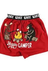 Mens Lazy One - Happy Camper Boxer Briefs    (XL)