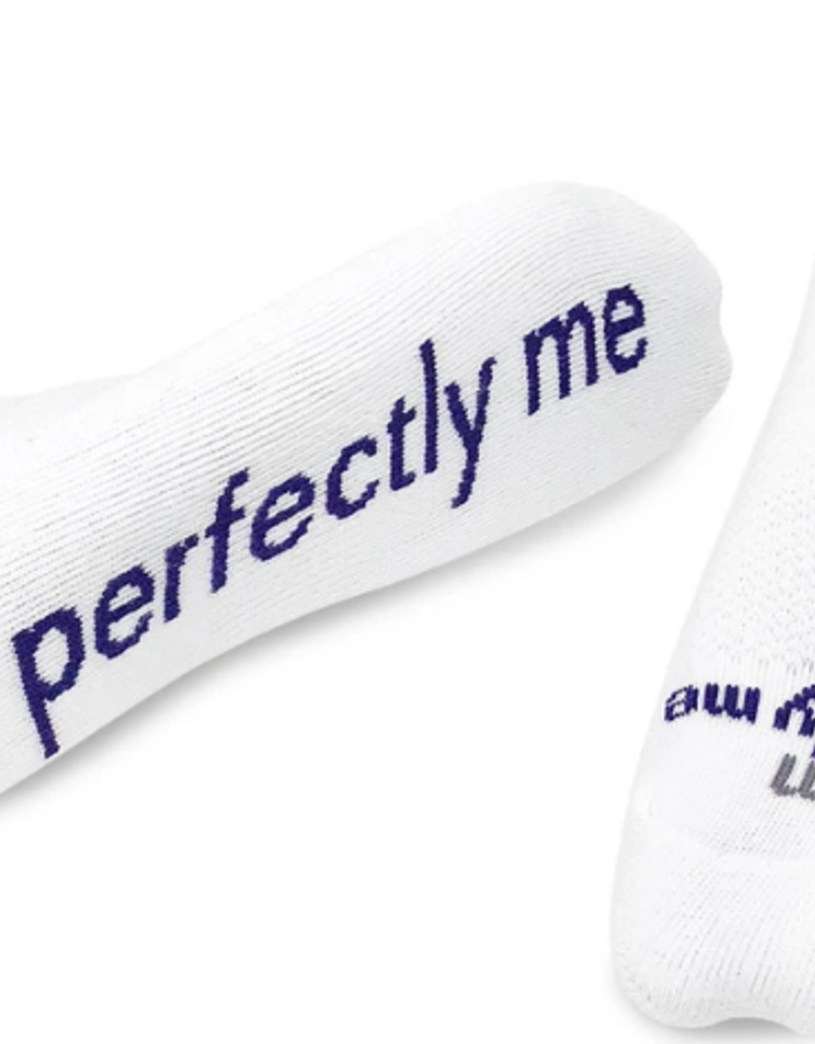 Apparel Notes to Self: I am Perfectly Me White/Purple - S