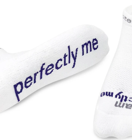 Apparel Notes to Self: I am Perfectly Me White/Purple - S