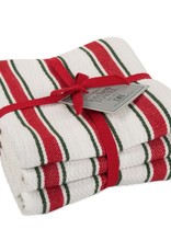Christmas DII - Holiday Stripe Heavyweight - 2 Dish Towels & 1 Cloth (Set of 3)