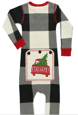 Apparel Lazy One Kids Flapjack Onesie: Tailgate Plaid (10)