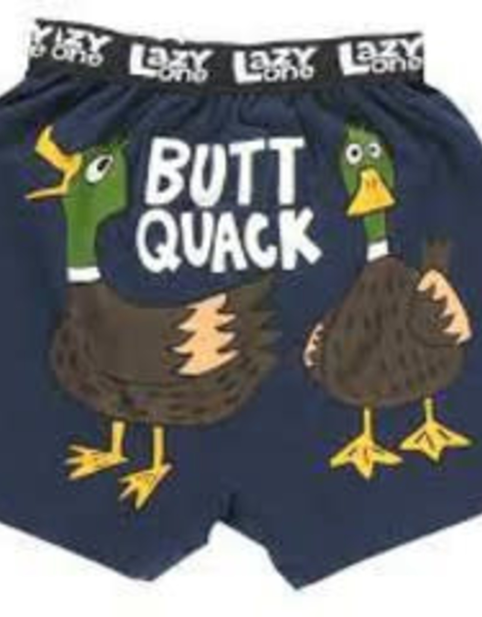 Mens Lazy One - Butt Quack Boxer Briefs  (XL)