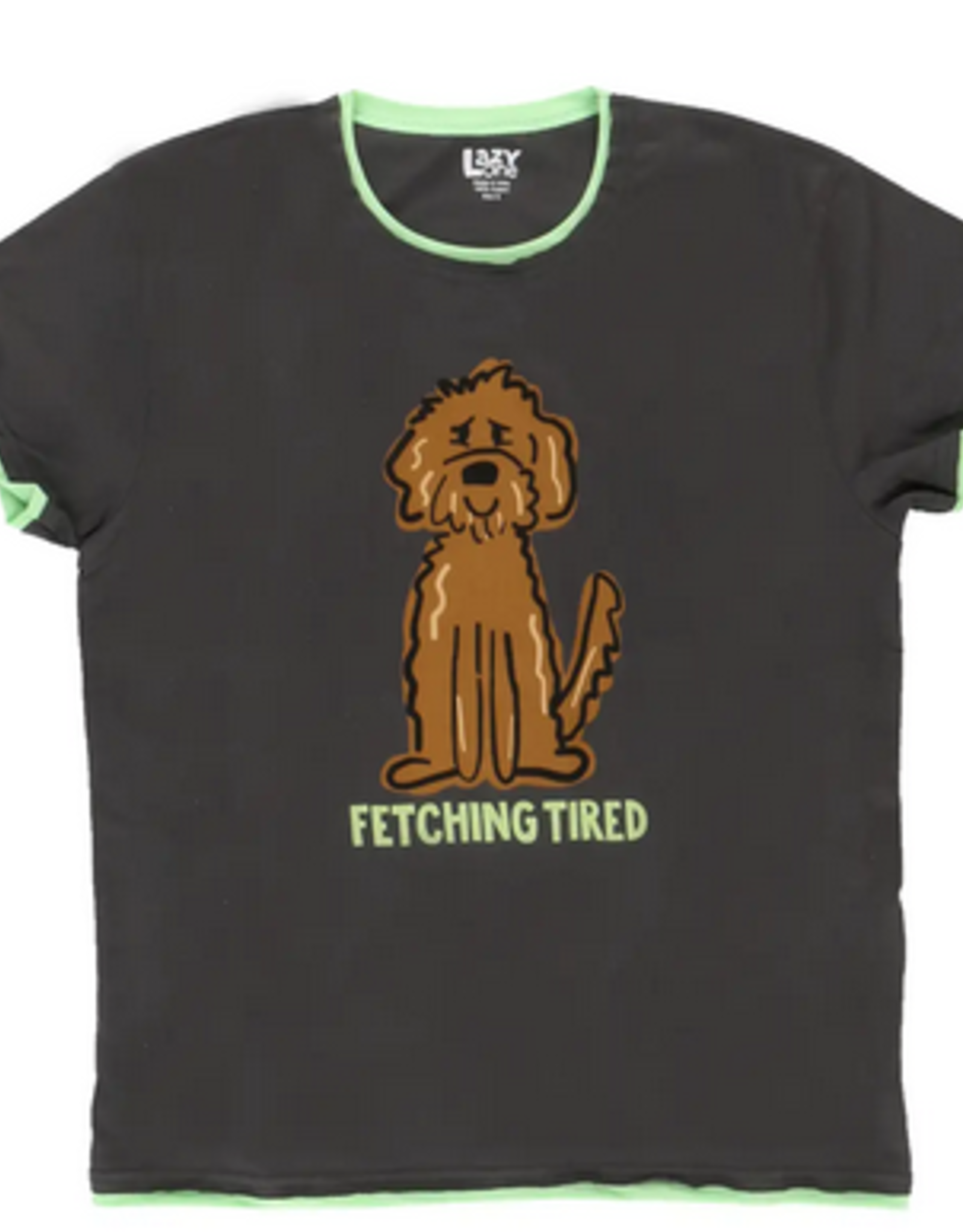 Apparel Lazy One Women's Pajama Tee: Fetching TIred (L)