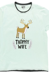 Apparel Lazy One Women's Pajama Tee: Trophy Wife (S)