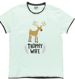 Apparel Lazy One Women's Pajama Tee: Trophy Wife (S)