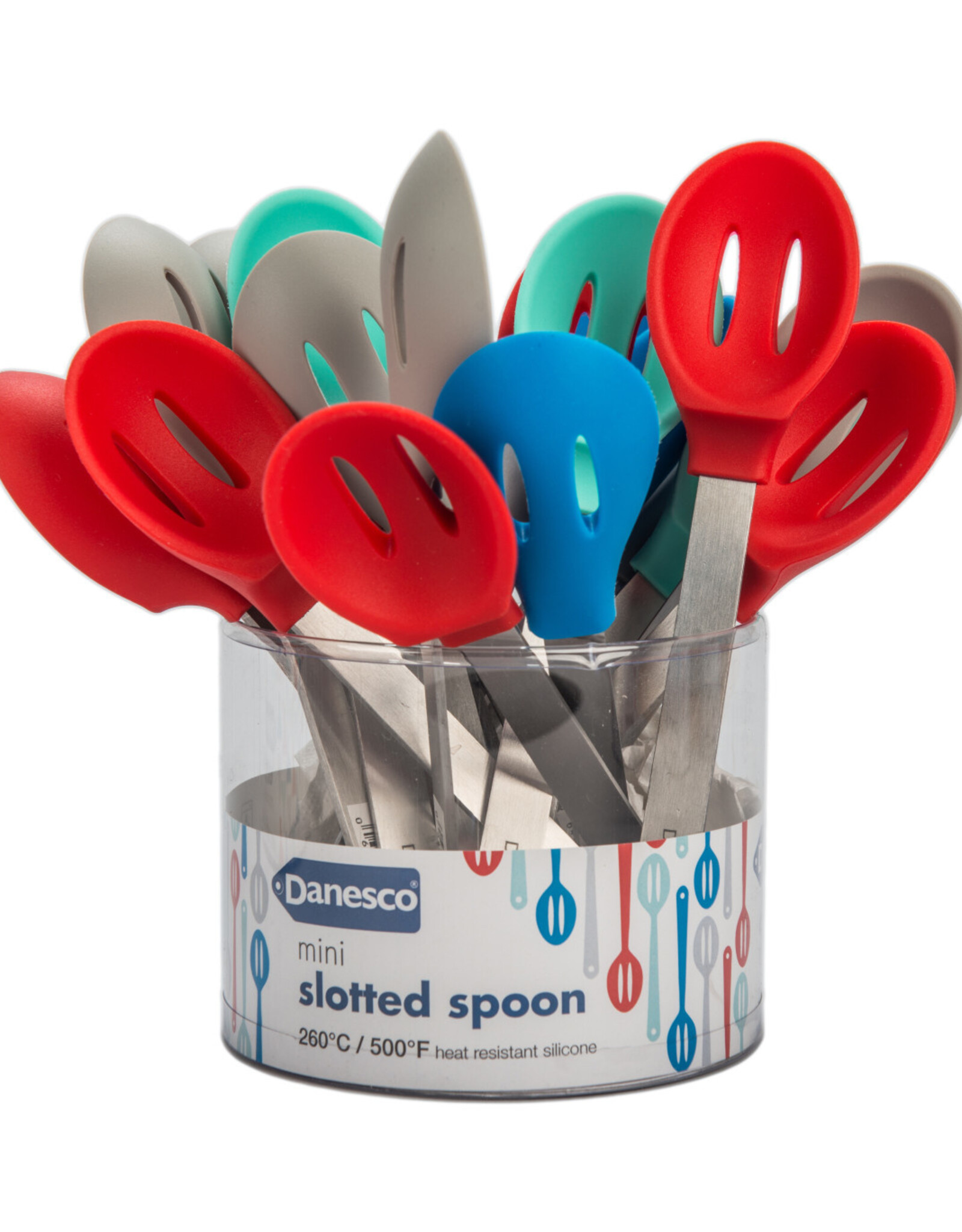 Kitchen BIA - Mini Slotted Spoon Red Danesco