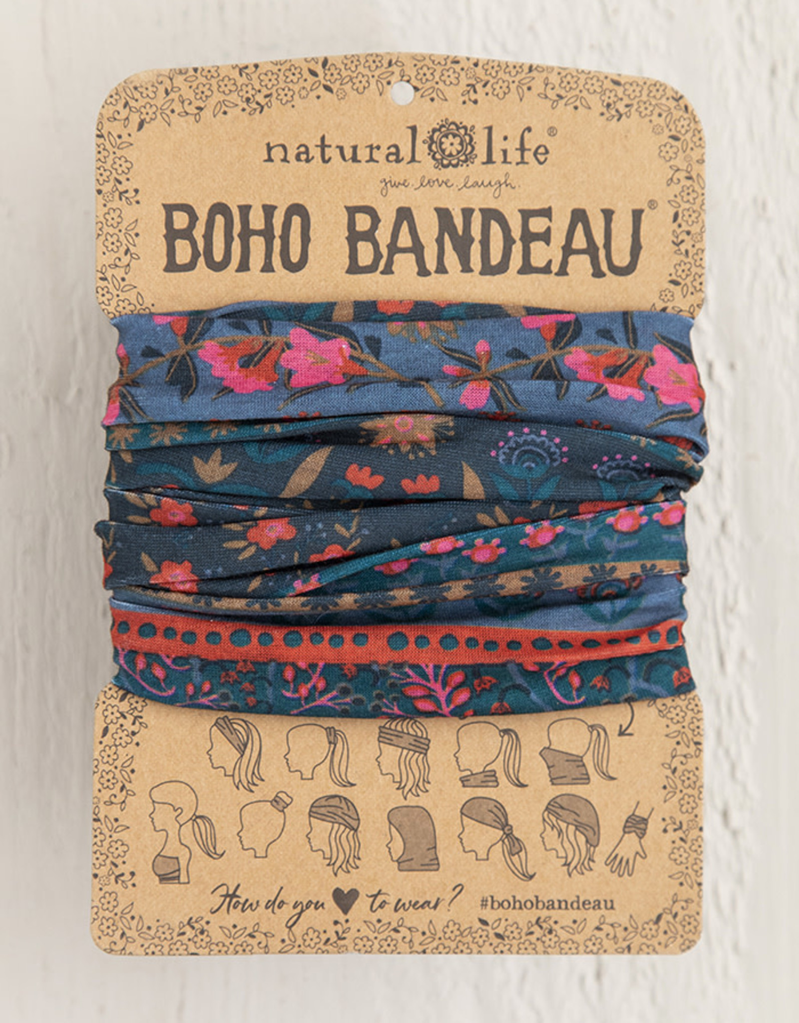 Natural Life Boho Bandeau - Midnight Floral BBW 295