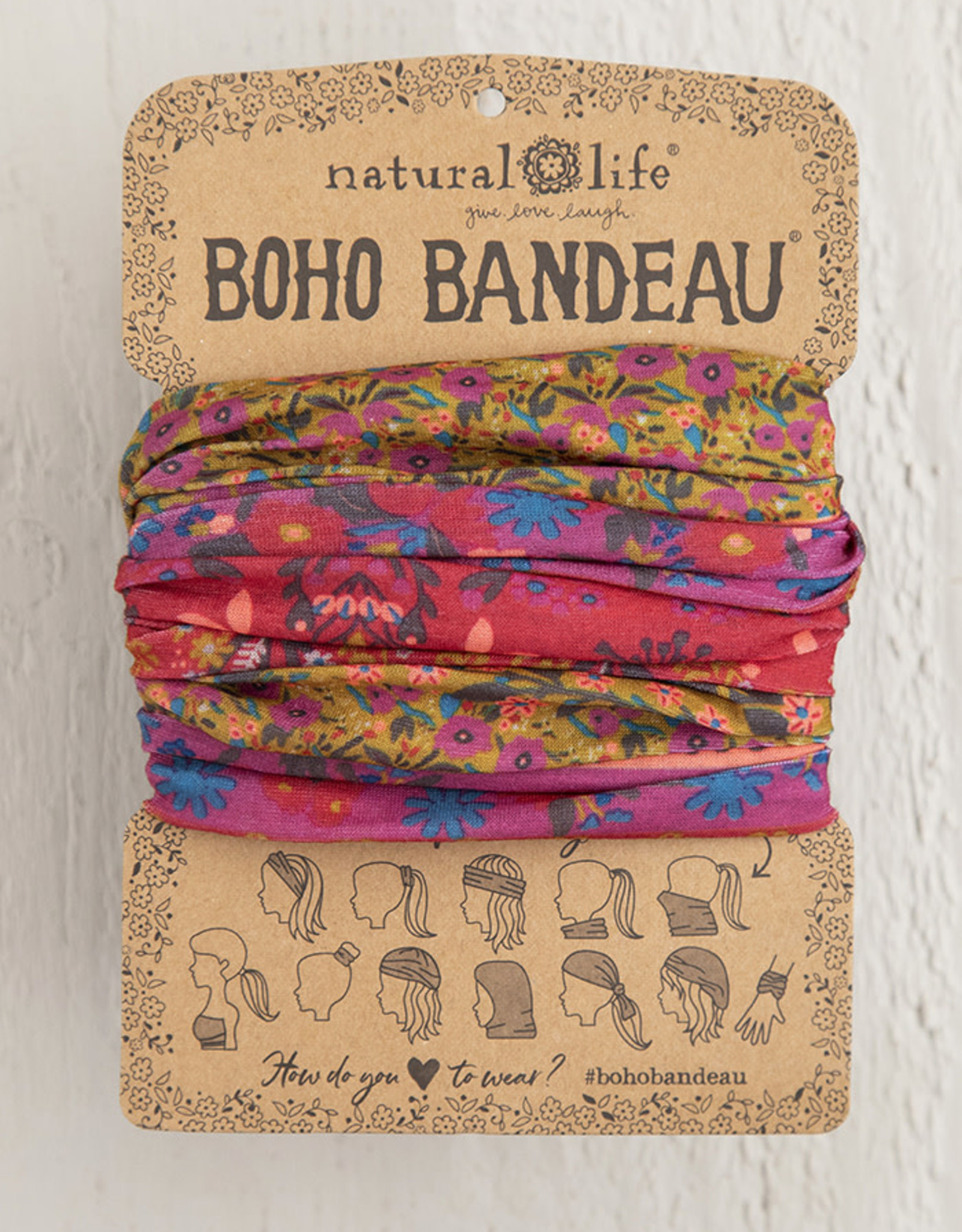 Natural Life Boho Bandeau - Scarlet Floral BBW 284
