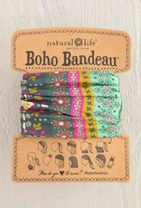 Natural Life Boho Bandeau - Green Stripe Print BBW 244