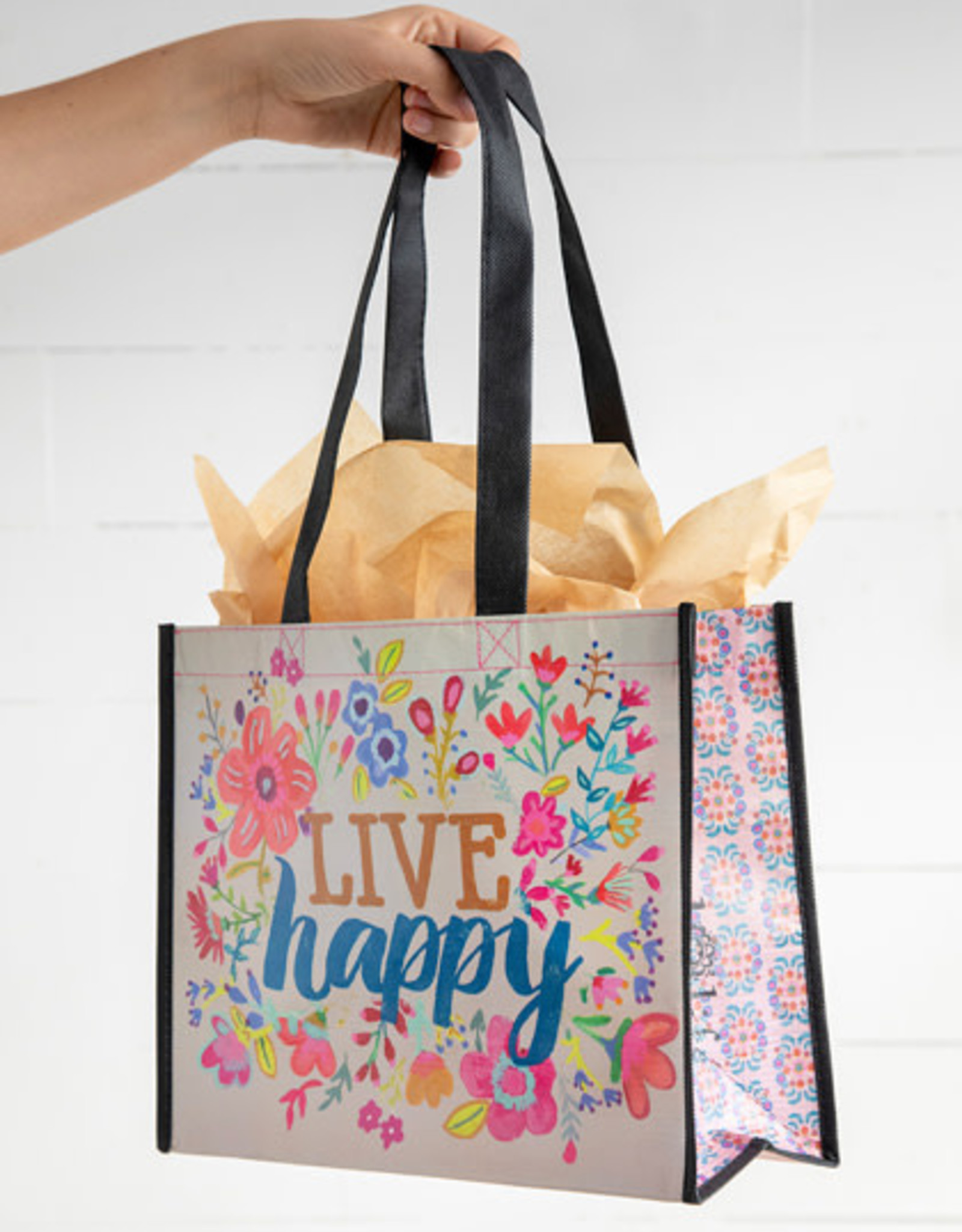 Accessories Natural Life Gift Bag - Live Happy Large GBAG157