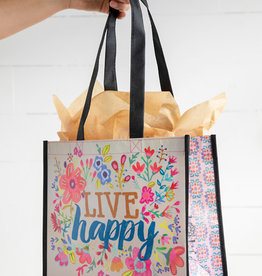 Accessories Natural Life Gift Bag - Live Happy Large GBAG157