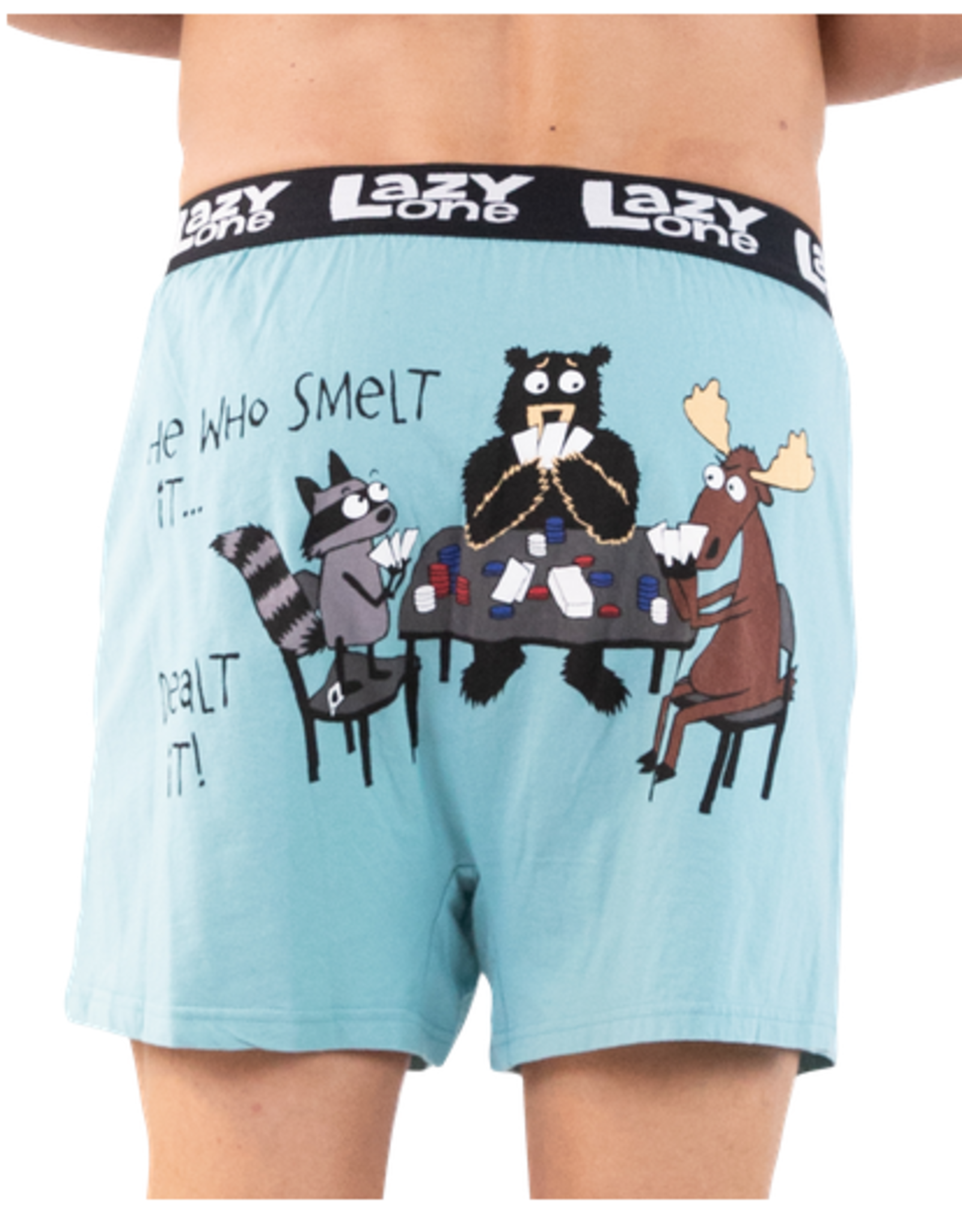 Apparel Lazy One Funny Boxer - Smelt It Dealt It XL