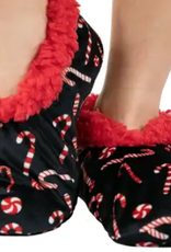 Apparel Lazy One Fuzzy Feet Slippers:  Candy Cane (S/M)